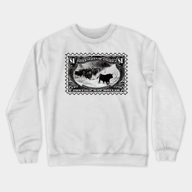 Western Cattle in Storm Crewneck Sweatshirt by jw608